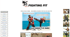 Desktop Screenshot of fightingfit.madasafish.com